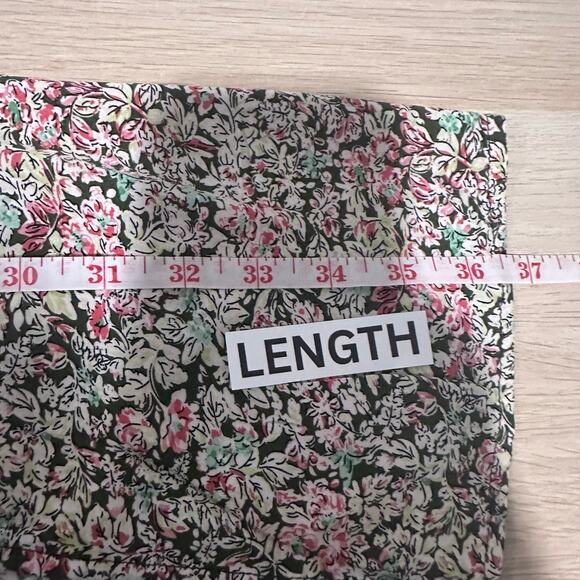 Natural Life Womens Angelina Floral Print Smocked Waist Front Slit Midi Skirt M - Picture 8 of 8